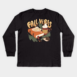 FALL VIBES Kids Long Sleeve T-Shirt